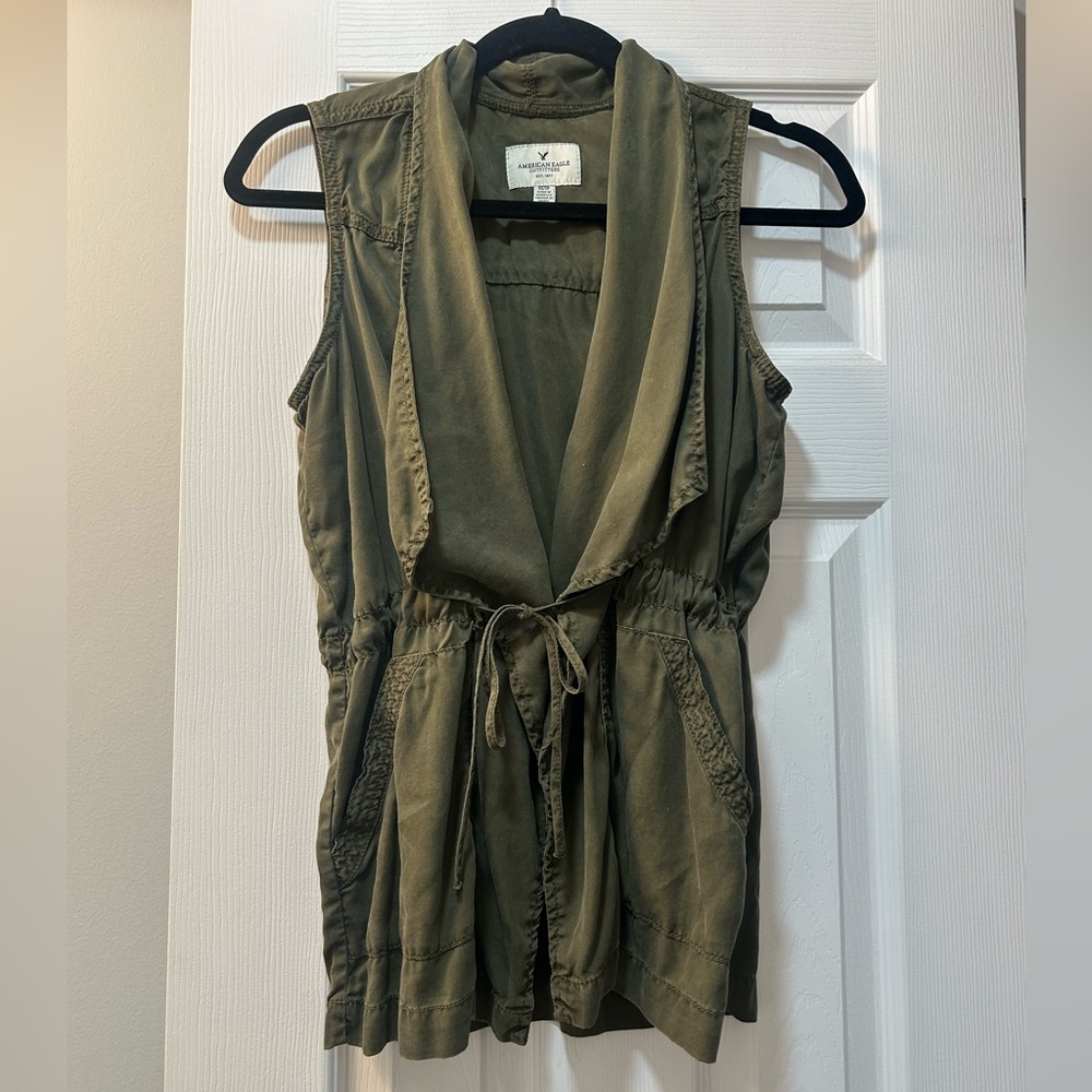 American Eagle Outfitters Olive Green Vest